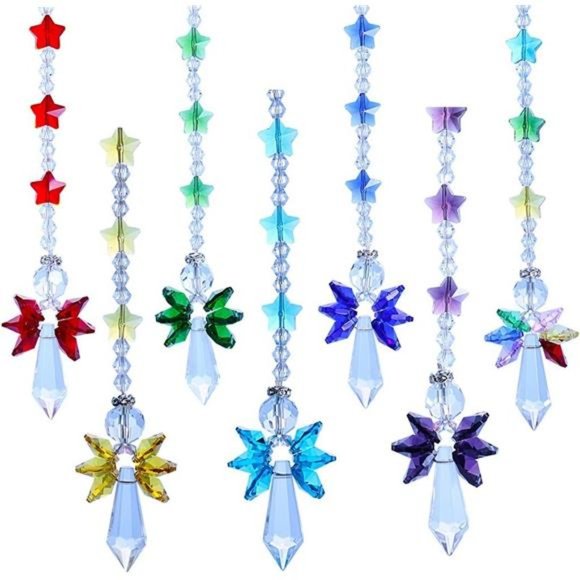 Crystalsuncatcher Crystal Glass Guardian Angel RainbowMaker Collection Suncather - Picture 1 of 8
